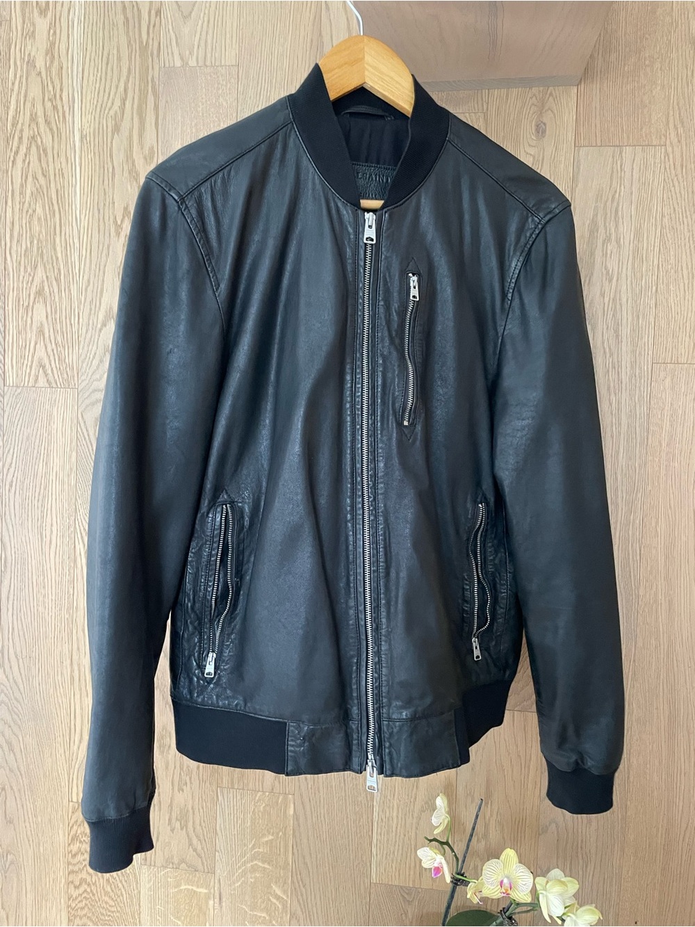 All Saints Kino Leather Bomber